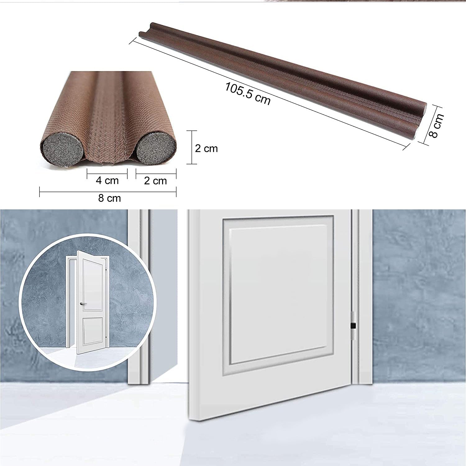Twin draft guard with easy installation Twin draft guard with easy installation
